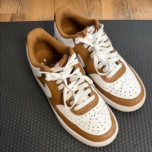 White and Brown Nikes